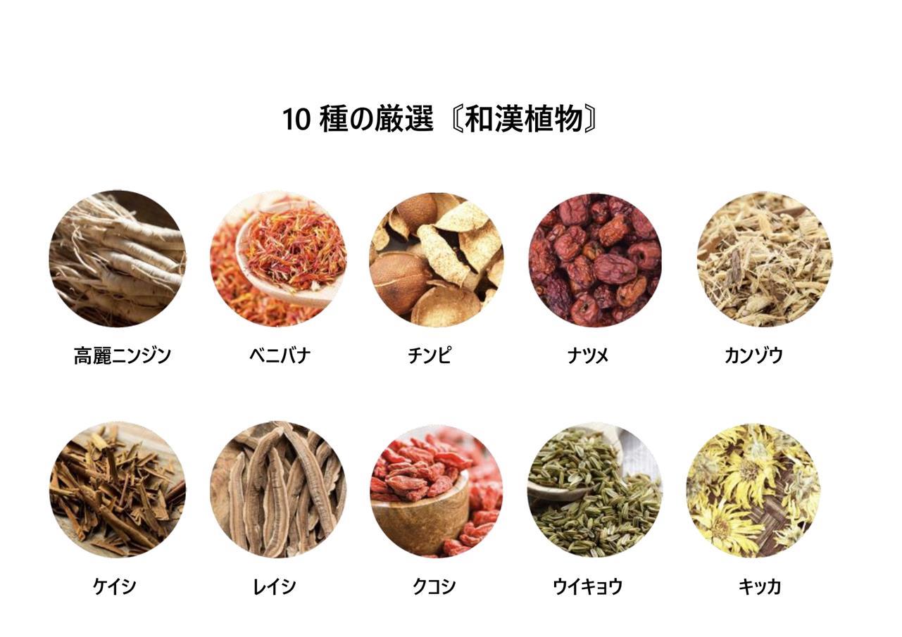 厳選された10種類の和漢植物